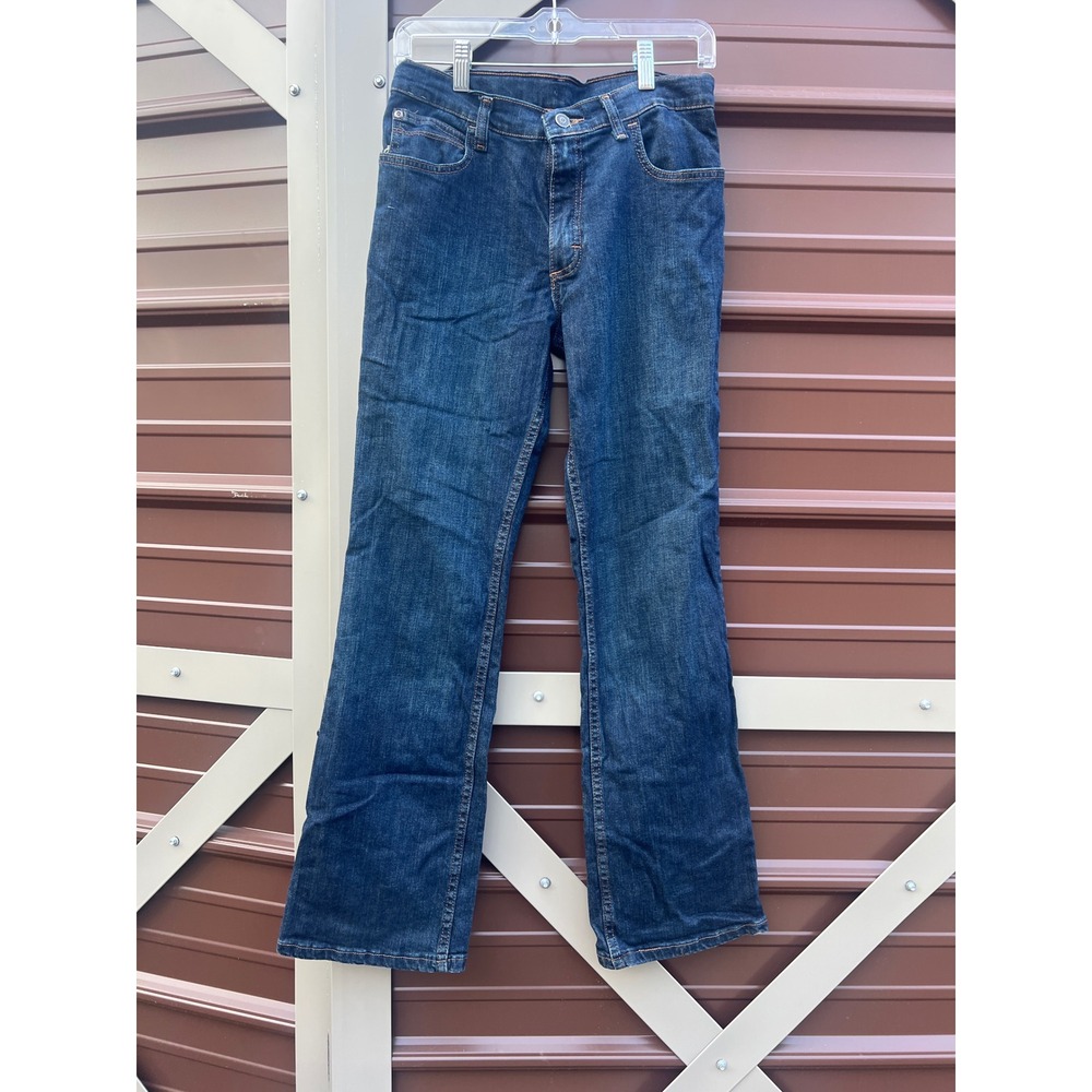 Wrangler Kids Boys Bootcut‎ Jeans Dark Wash Size 16 Regular Denim